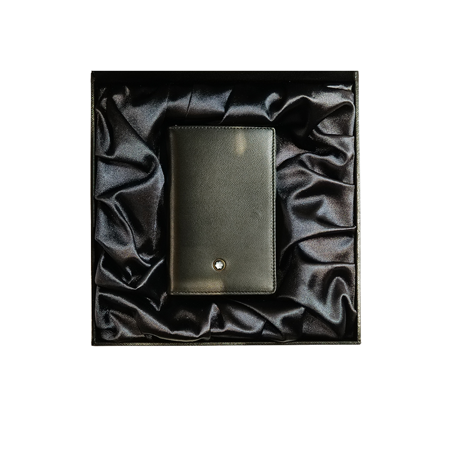 Meisterstück Business Card Holder Black with Gusset 75th Anniversary Edition