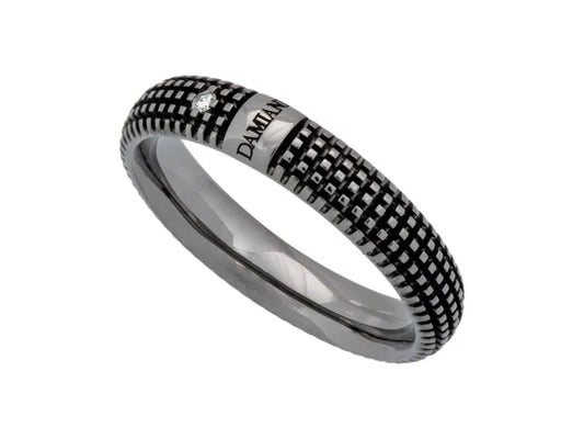 Damiani Metropolitan Ring in 18K White Gold with Diamond