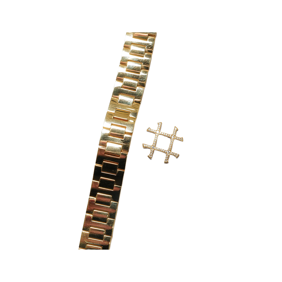 Cartier Bracelet Strap - 18K Yellow Gold