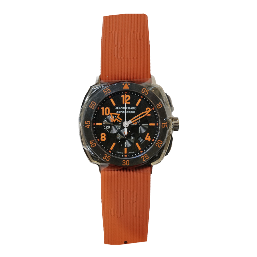 JeanRichard Aeroscope Chrono Automatic Black Dial Watch