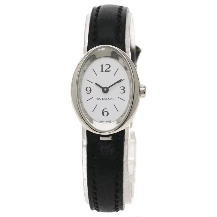 Bulgari Ovale Quartz Ladies Watch in 18K White Gold