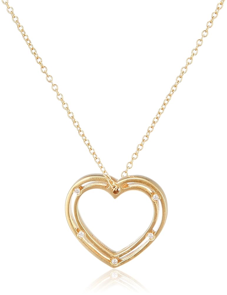 Damiani D-Side Pendant in 18K White Gold with Black Diamonds