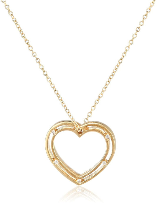 Damiani D-Side Pendant in 18K White Gold with Black Diamonds