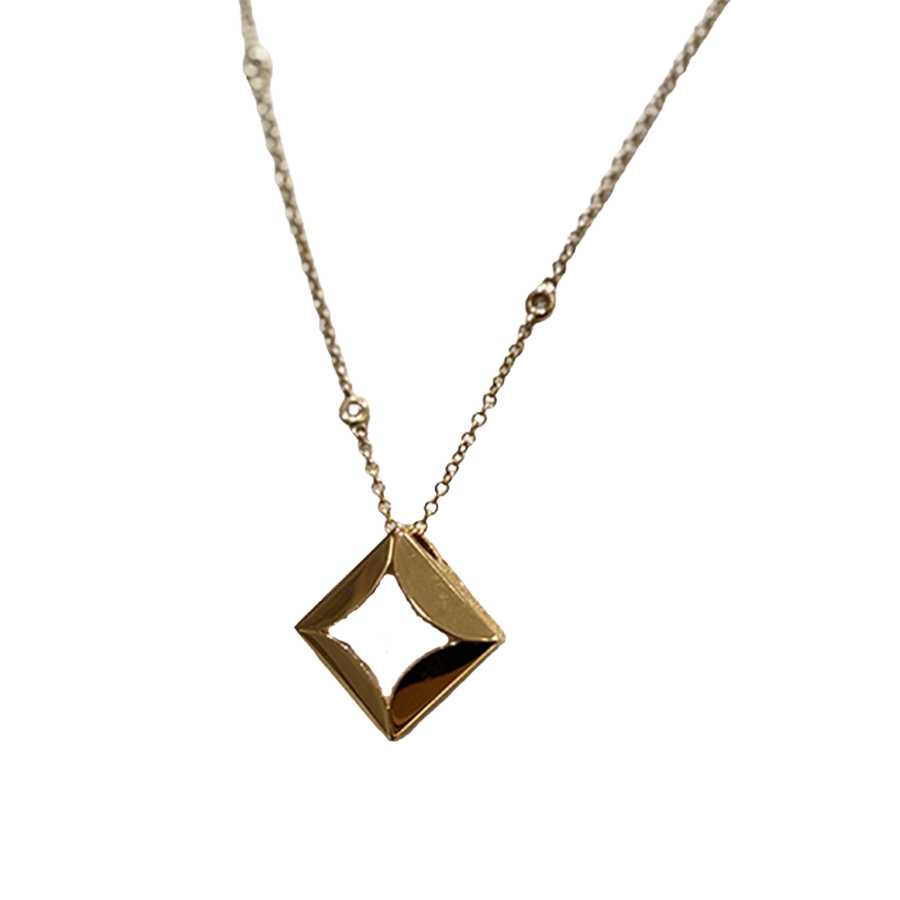 FRED 'Cut' Pendant in 18K Yellow Gold