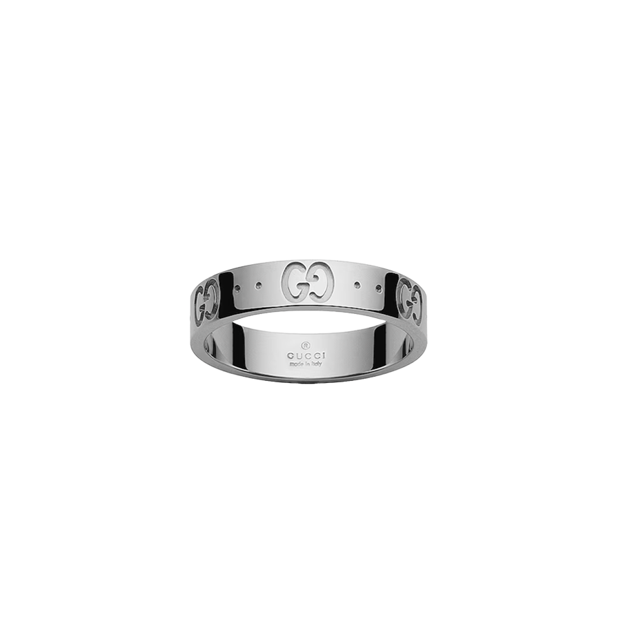Gucci Icon Ring in 18K White Gold