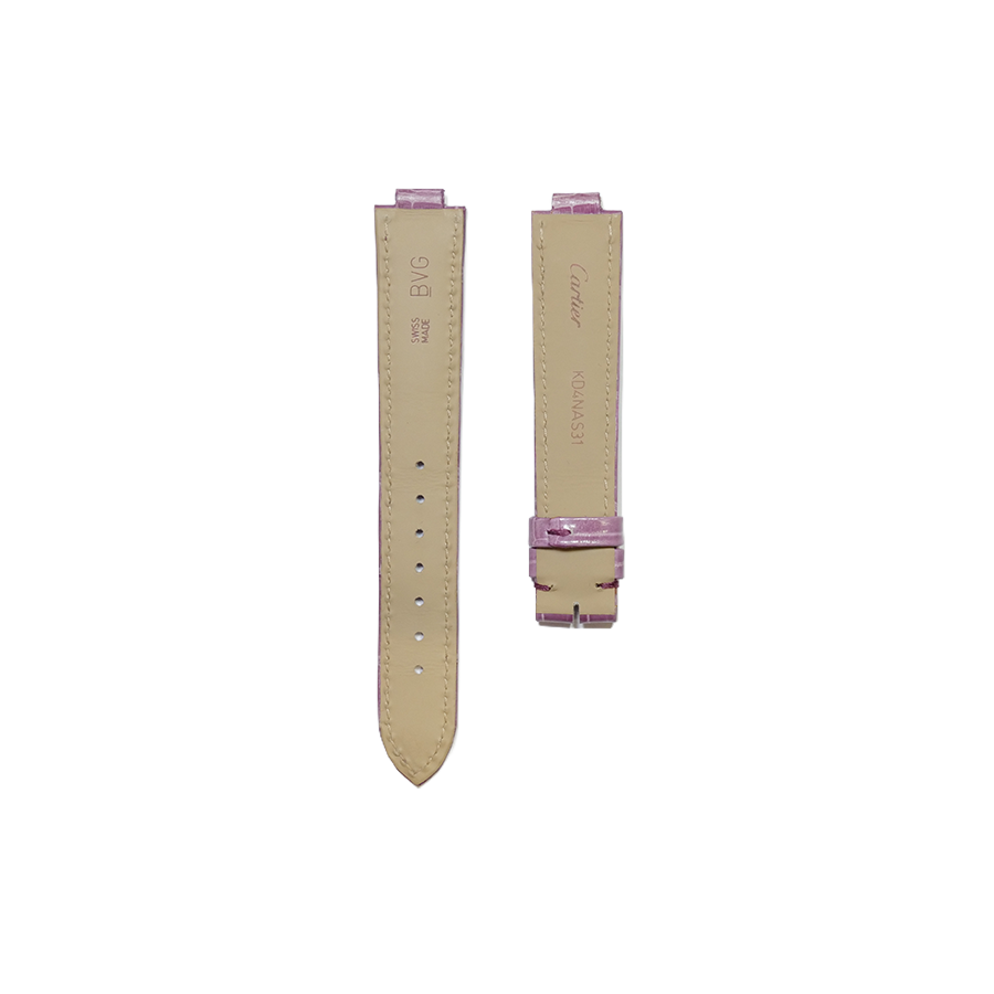 Cartier KD4N Alligator Strap - Shiny Purple