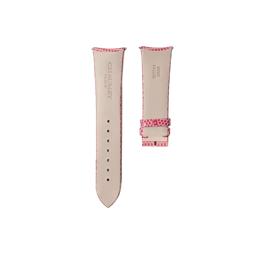 Chaumet Lizard-Embossed Calfskin Leather Strap - Pink
