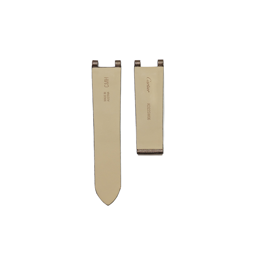 Cartier KD22 Toile Strap - Perlee Brown