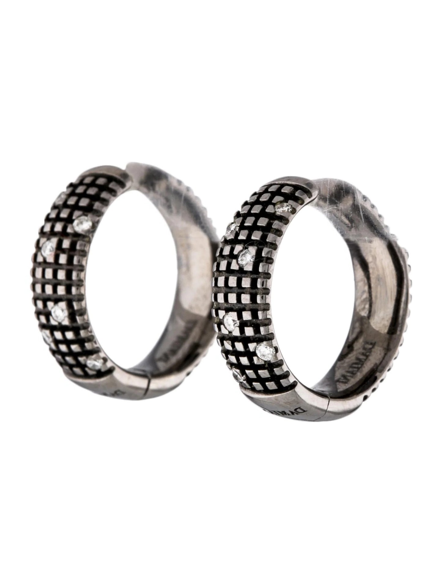 Damiani Metropolitan Earrings in 18K White Gold with Diamonds