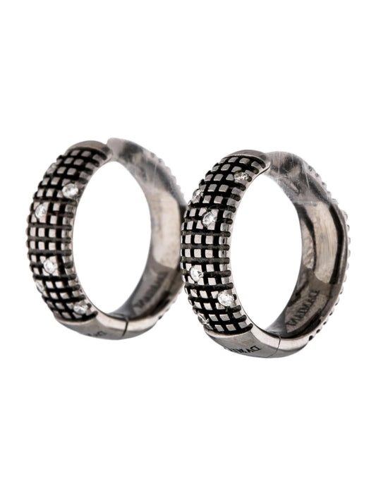 Damiani Metropolitan Earrings in 18K White Gold with Diamonds