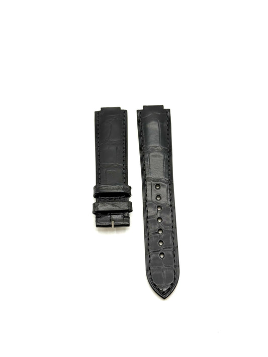 Cartier Black Alligator Watch 18/16mm Strap