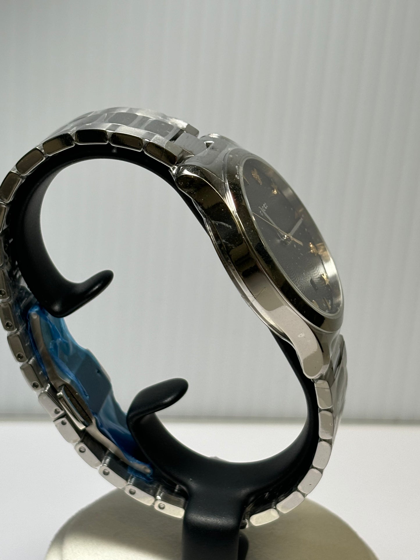 Gucci G-Timeless Iconic Automatic  Black Guilloche Dial Stainless Steel Watch