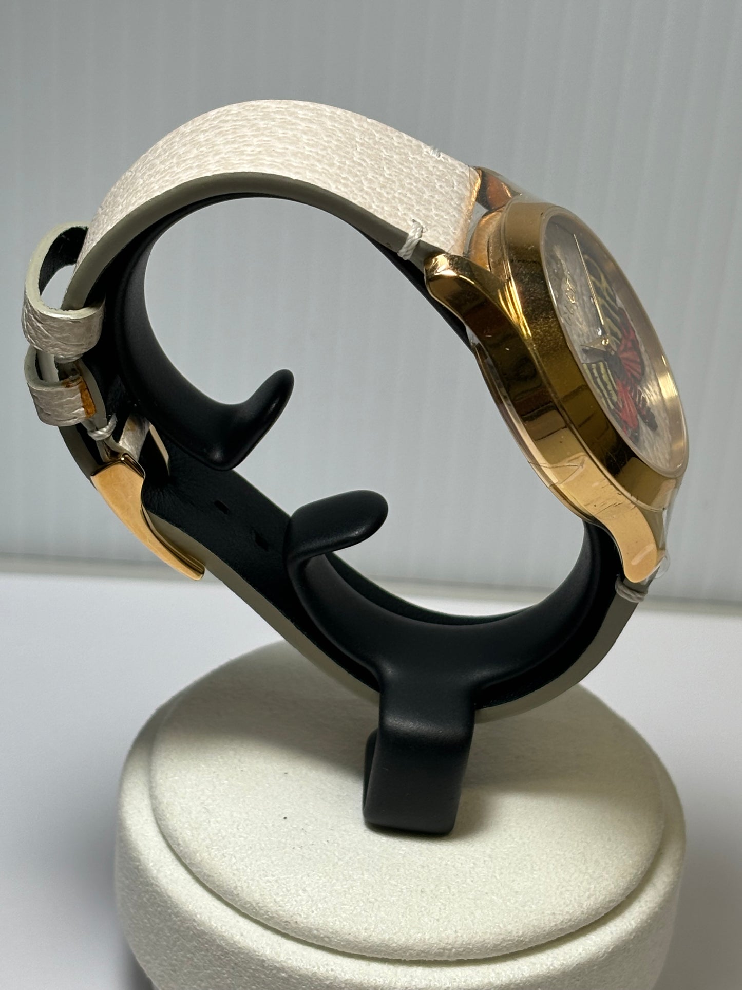 Gucci G-Timeless Contemporary Quartz Watch in Yellow Gold PVD Case