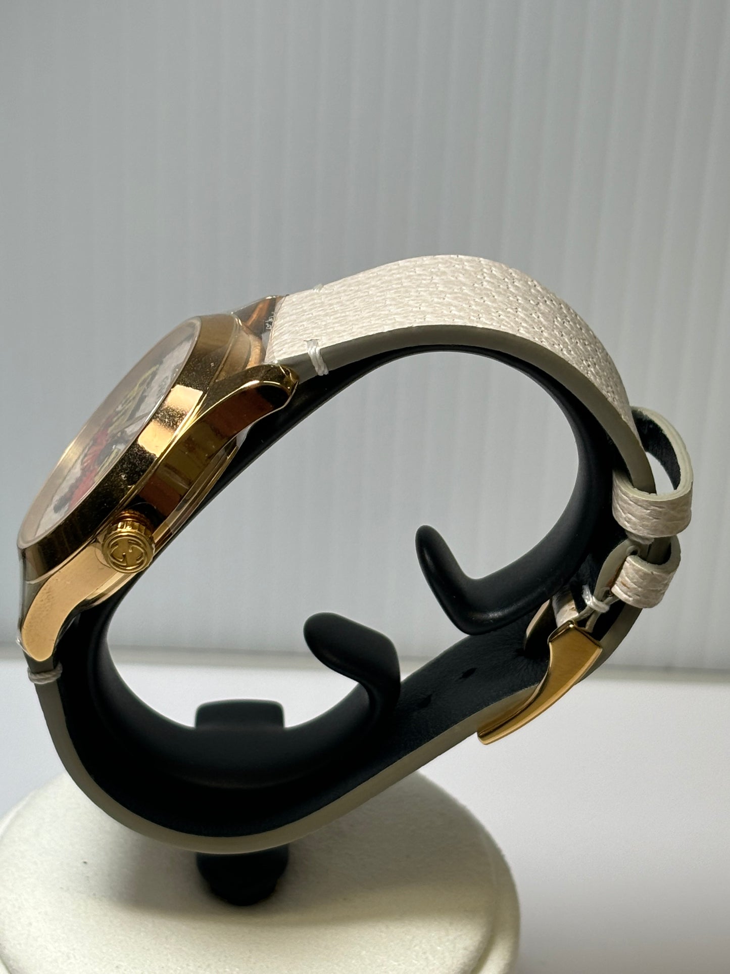 Gucci G-Timeless Contemporary Quartz Watch in Yellow Gold PVD Case