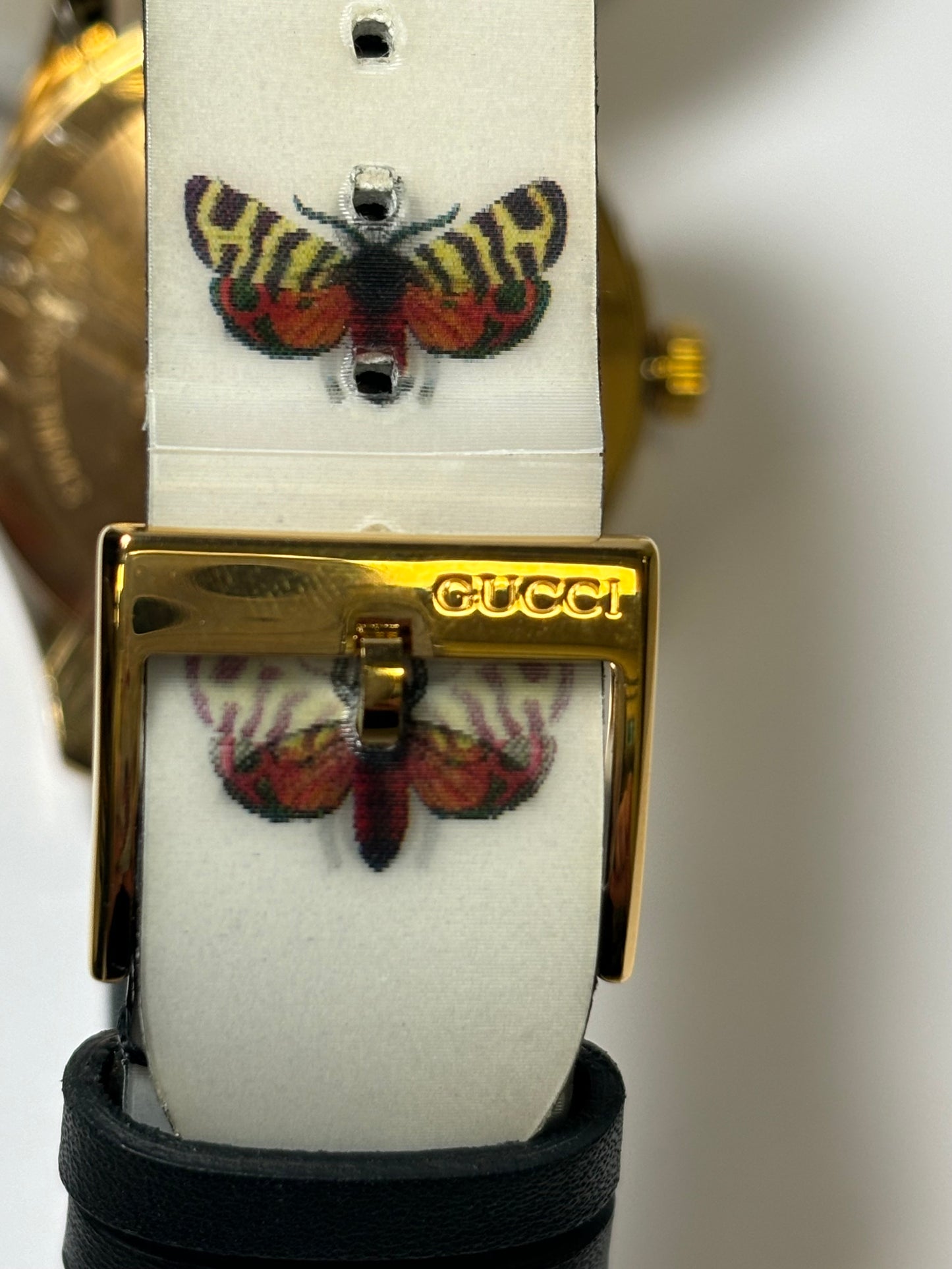 Gucci G-Timeless  Contemporary Quartz Bee & Butterfly Hologram Watch