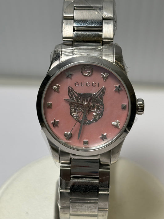 Gucci G-Timeless  Quartz Ladies Watch in Stainless Steel