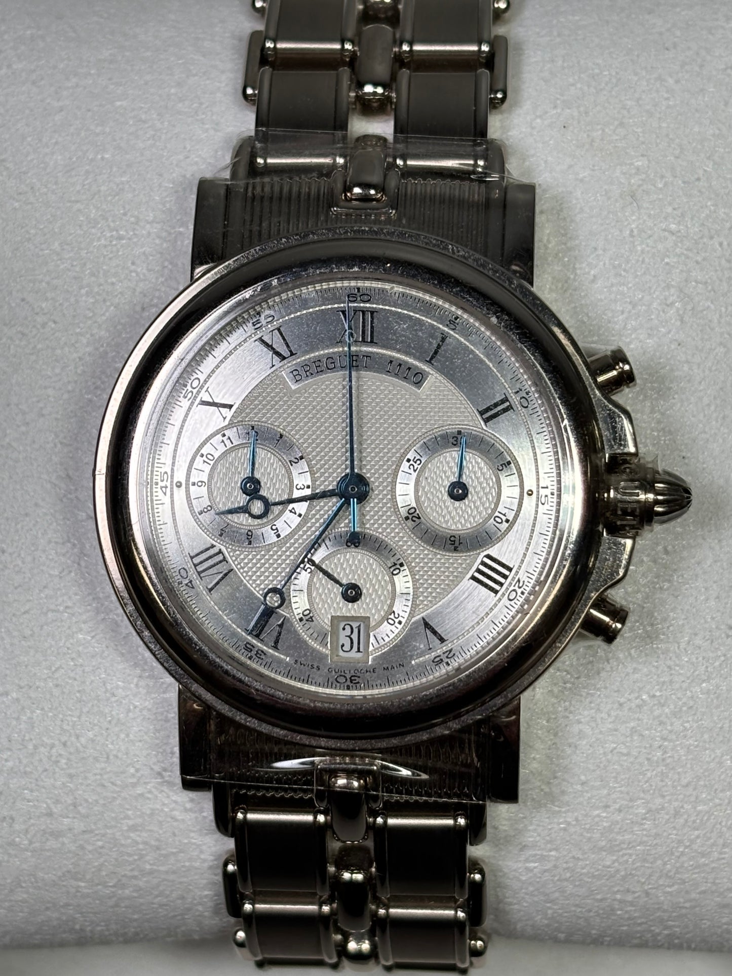 Breguet Marine Chronograph Watch 18K White Gold