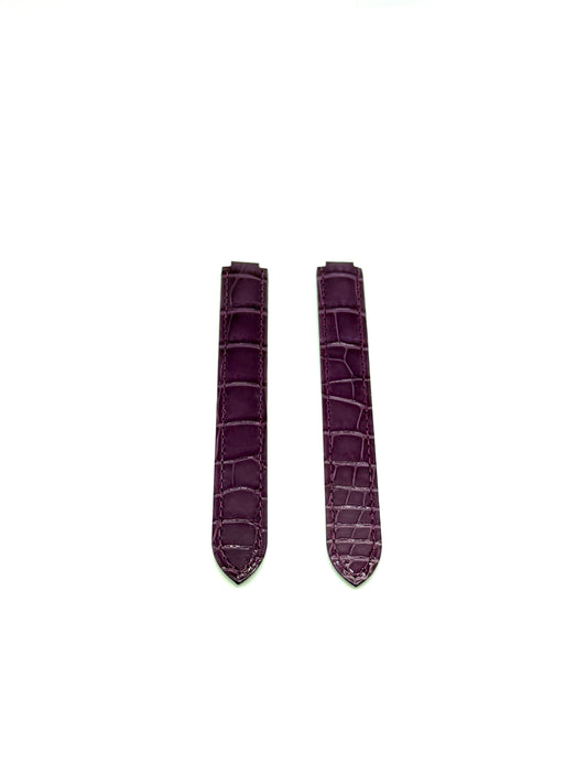 Cartier Purple Alligator 14/14mm Watch Strap