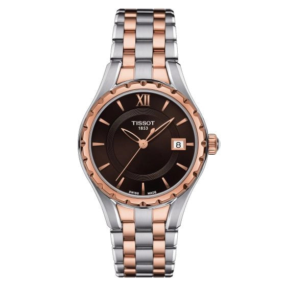 Tissot T-Trend Brown Dial Two-tone Quartz Watch