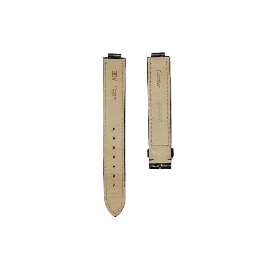 Cartier KD2G Ballon Bleu Alligator Strap - Black