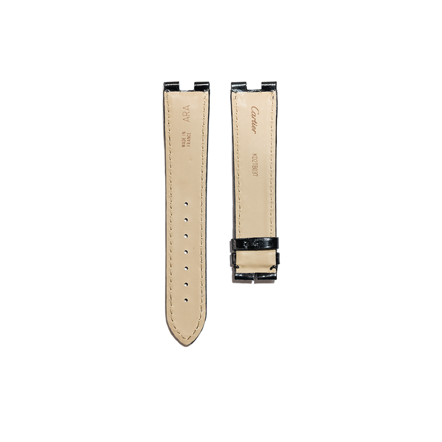 Cartier KD2T Baigoire LM Alligator Strap - Black