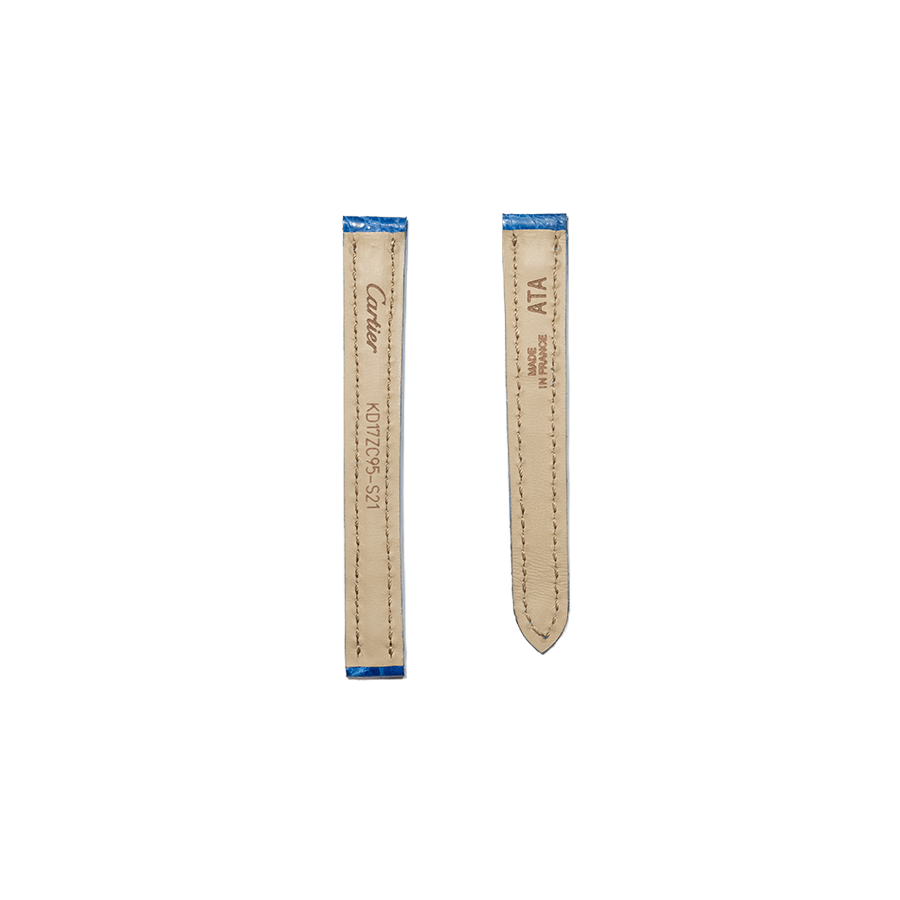 Cartier KD17 Caiman Strap - Royal Blue