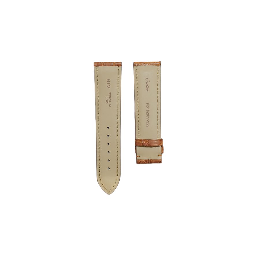 Cartier KD18 Caiman Strap - Mat Brown