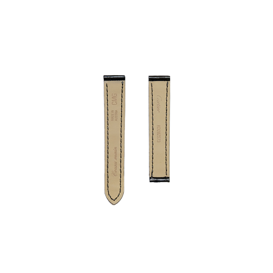 Cartier KD28 Alligator Strap - Mat Black