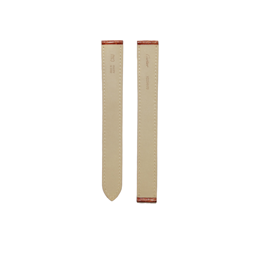 Cartier KD25 Alligator Strap - Gold Brown