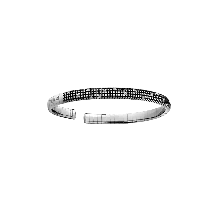 Damiani Metropolitan Bangle in 18K White Gold with Diamonds