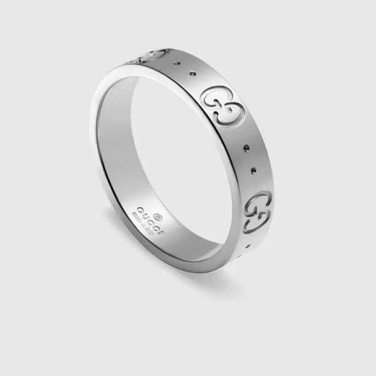 Gucci Icon Ring in 18K White Gold