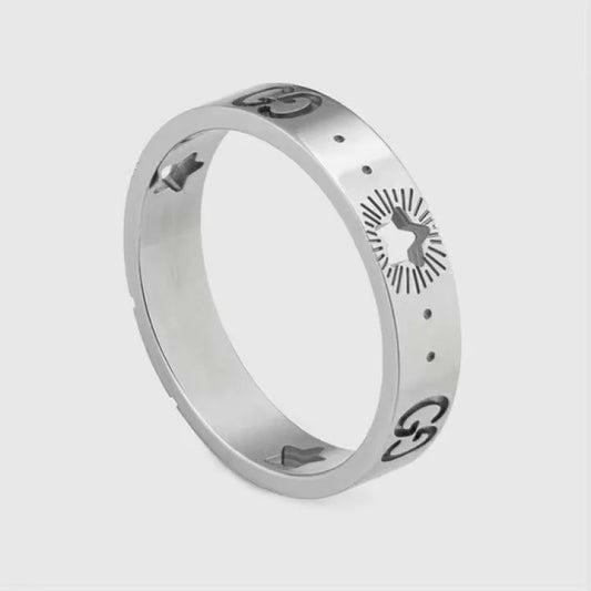 Gucci Icon Ring in 18K White Gold