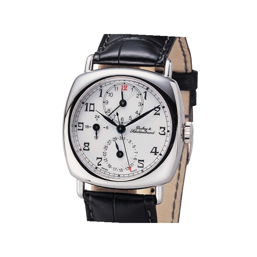 Dubey & Schaldenbrand Carre Cambre Diplomatic Dual Time Automatic Watch