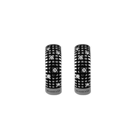 Damiani Metropolitan Earrings in 18K White Gold with Diamonds