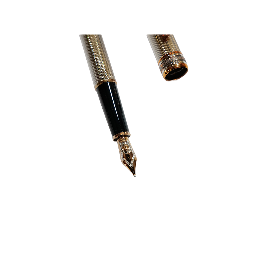 Montblanc Meisterstuck 144 GP Classique Solitaire 925 Sterling Silver Fountain Pen Limited Edition