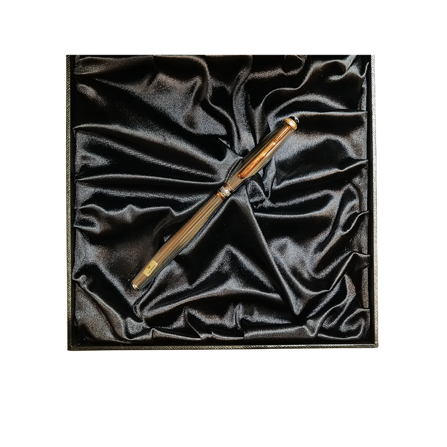 Montblanc Meisterstuck 144 GP Classique Solitaire 925 Sterling Silver Fountain Pen Limited Edition
