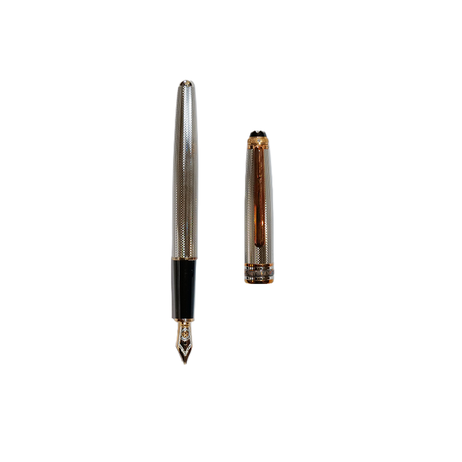Montblanc Meisterstuck 144 GP Classique Solitaire 925 Sterling Silver Fountain Pen Limited Edition