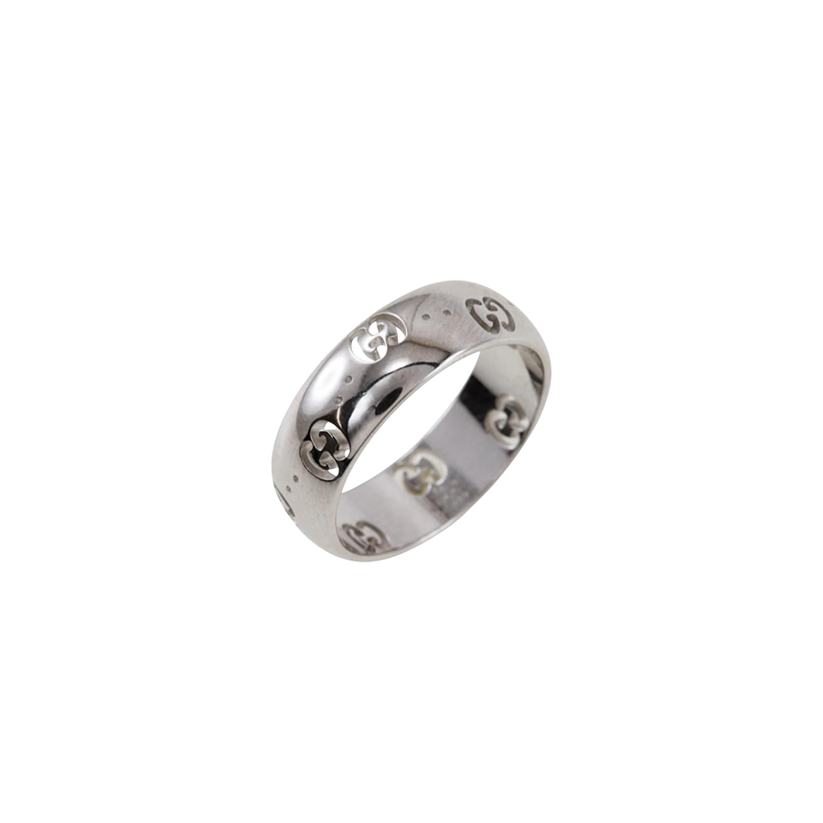 Gucci Icon Ring in 18K White Gold
