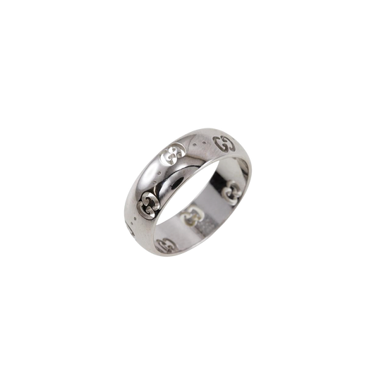 Gucci Icon Ring in 18K White Gold