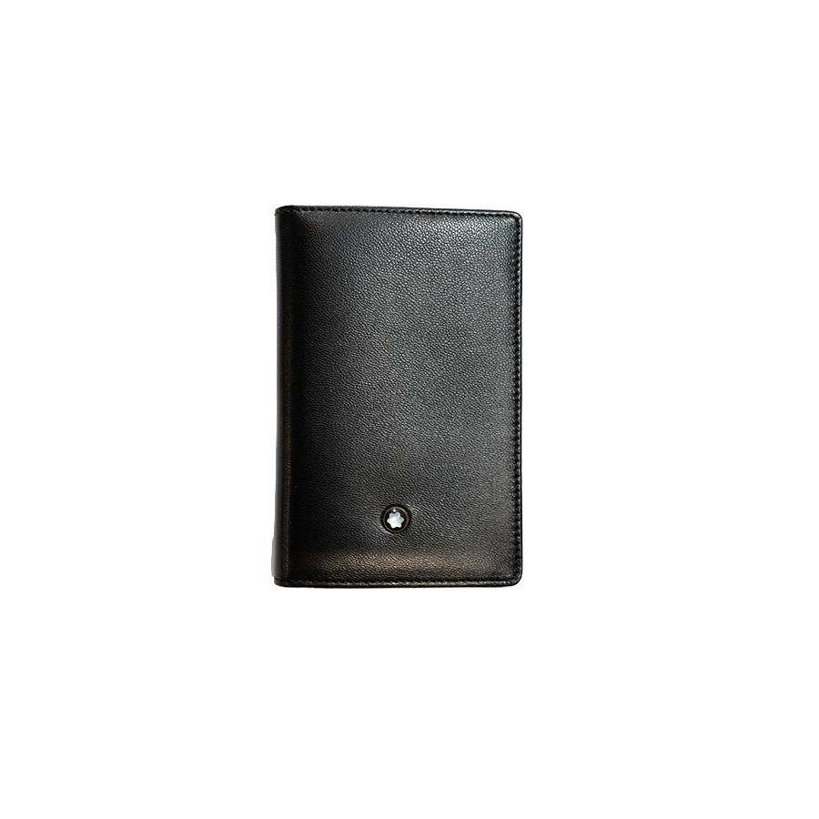Meisterstück Business Card Holder Black with Gusset 75th Anniversary Edition