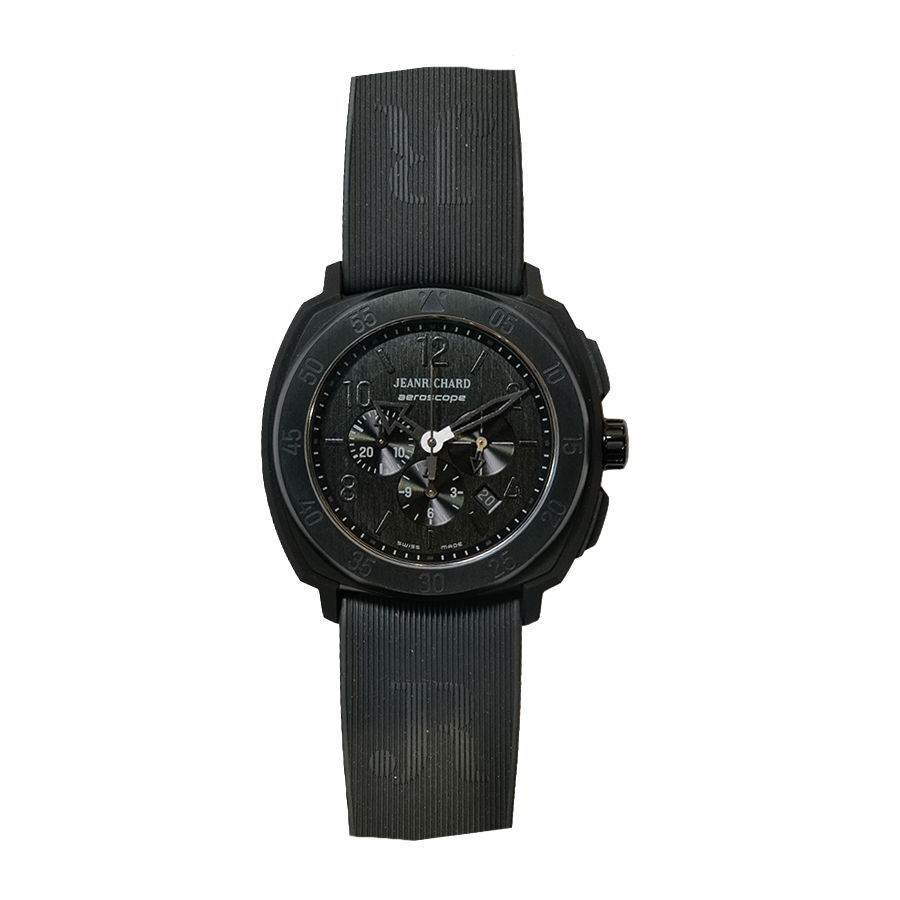 JeanRichard Aeroscope Chrono Limited Edition Automatic All Black Dial Watch