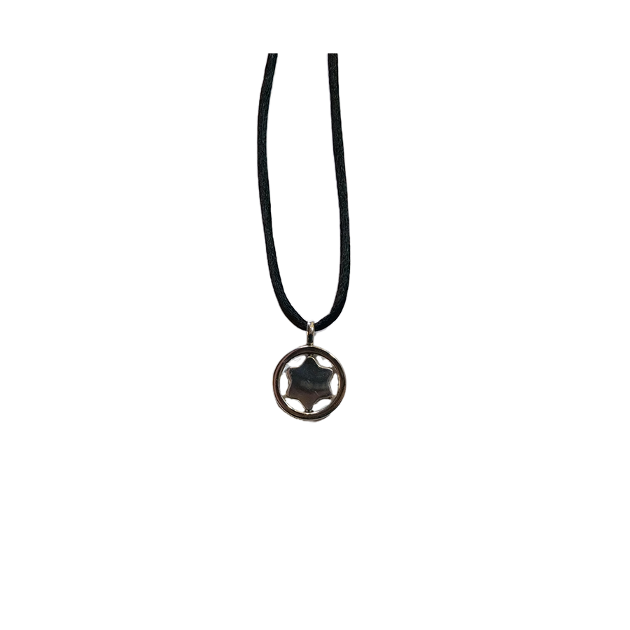 Montblanc Star Diamond Sterling Silver Cord Necklace