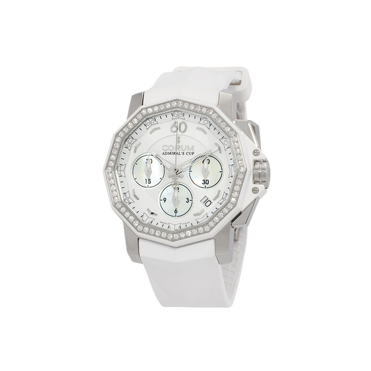 CORUM Admiral's Cup Chronograph Automatic Diamond White Mother of Pearl Dial Watch