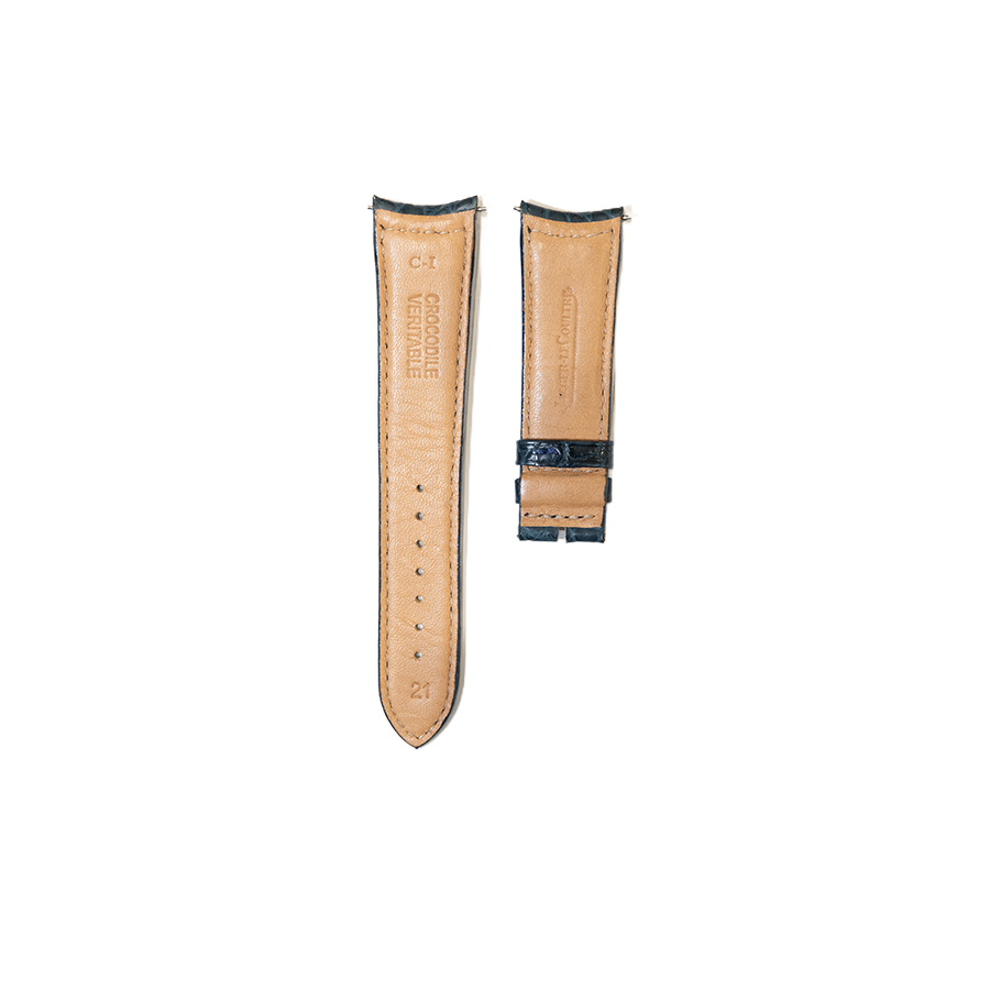 Jaeger-LeCoultre Crocodile Veritable Leather Strap - Cadetblue