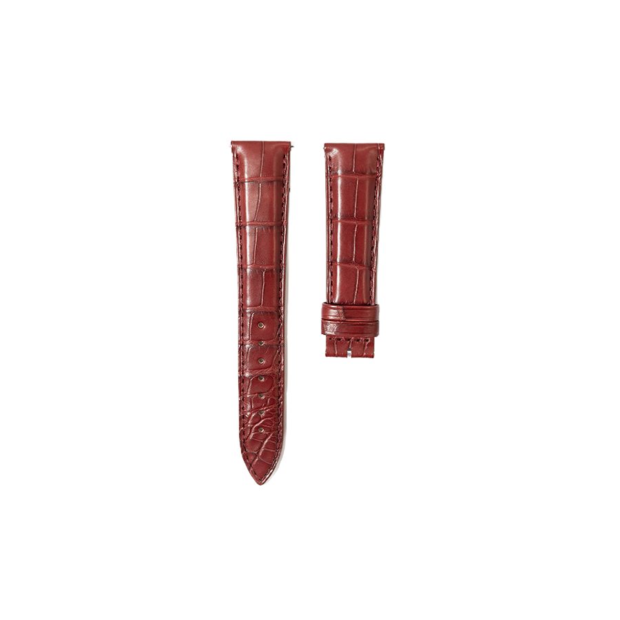 Jaeger-LeCoultre Alligator Leather Strap - Burgundy