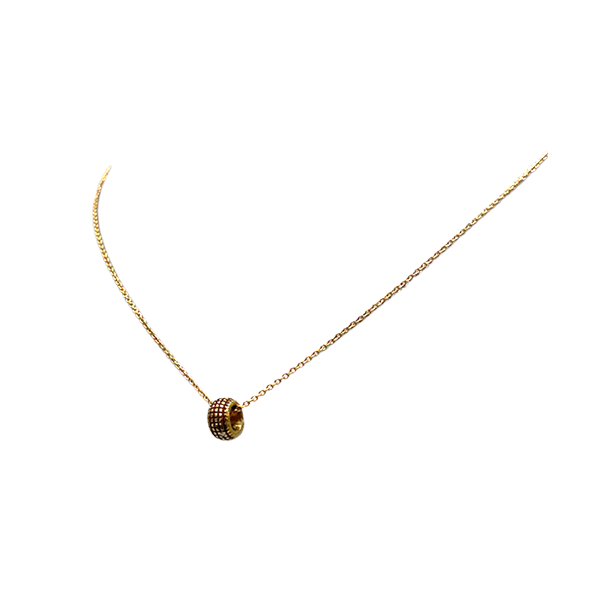 Damiani Metropolitan Pendant in 18K Yellow Gold with Diamonds