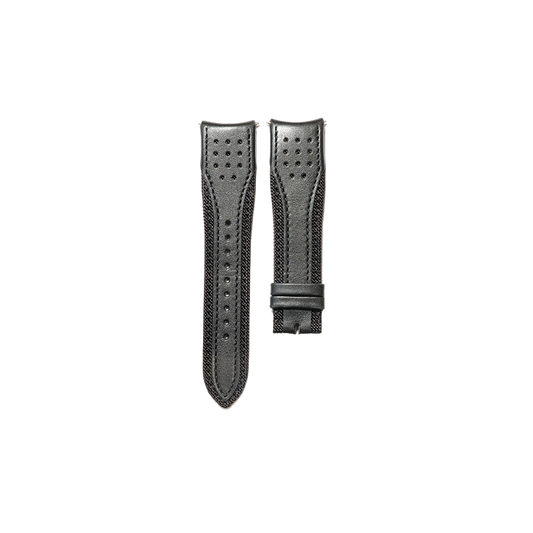 Jaeger-LeCoultre Synthetic and Leather Strap - Black
