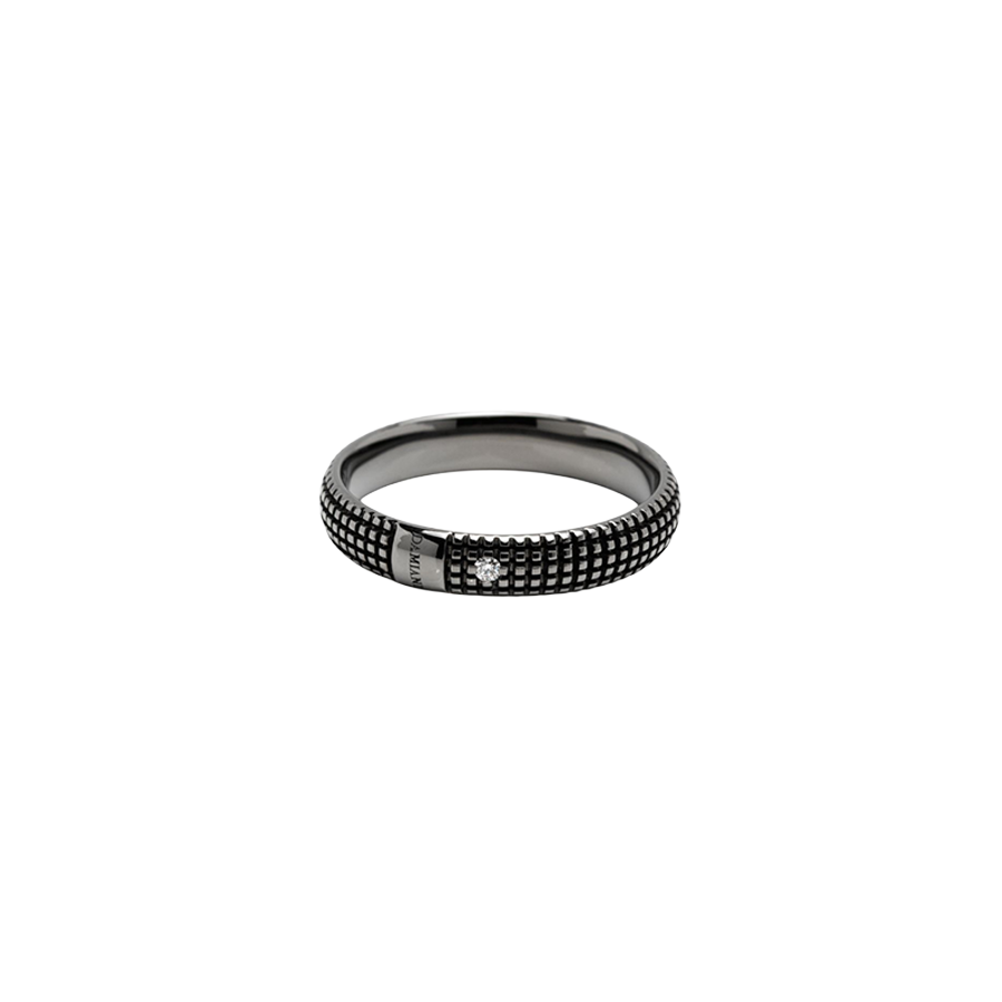 Damiani Metropolitan Ring in 18K White Gold with Diamond
