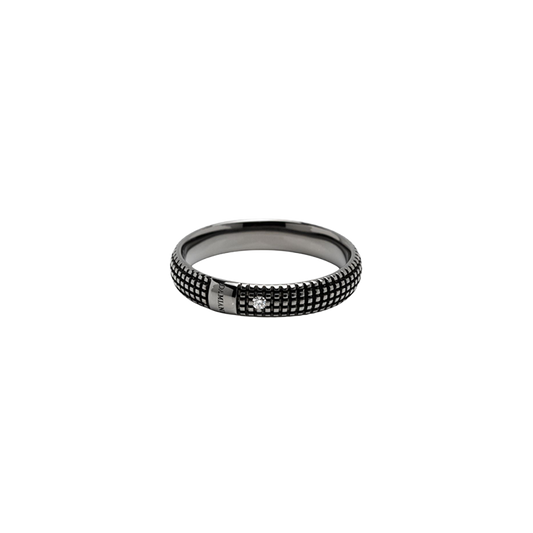 Damiani Metropolitan Ring in 18K White Gold with Diamond