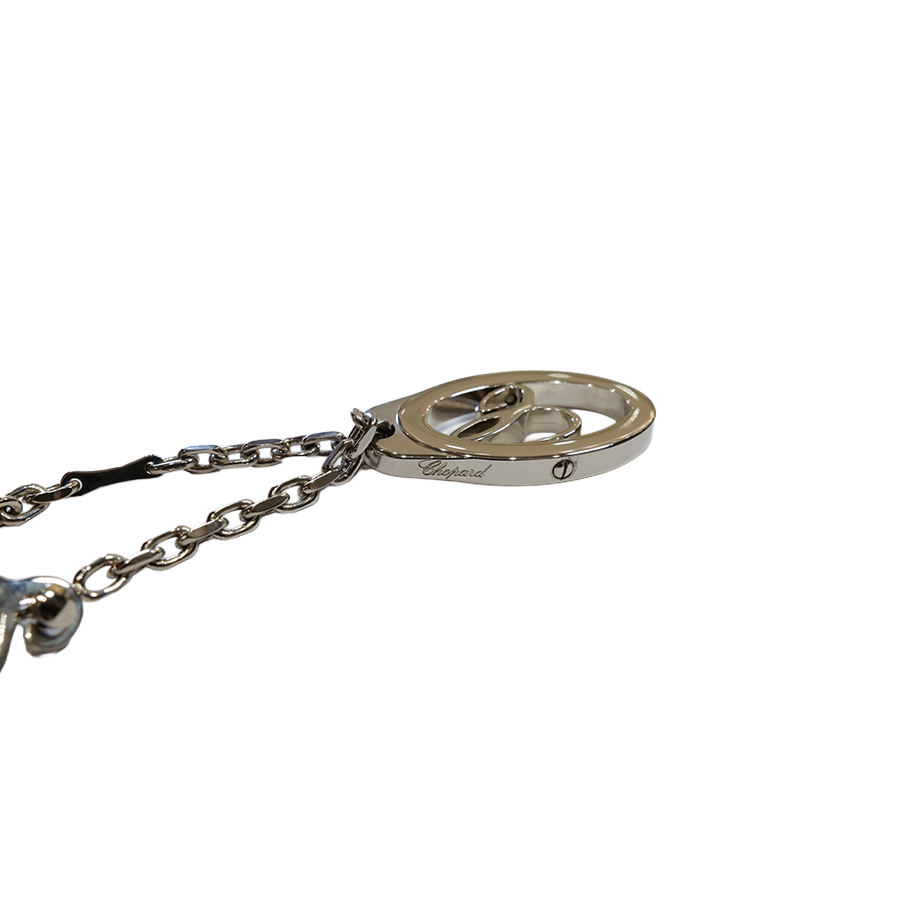 Chopard "C" Revolving Silver Keychain